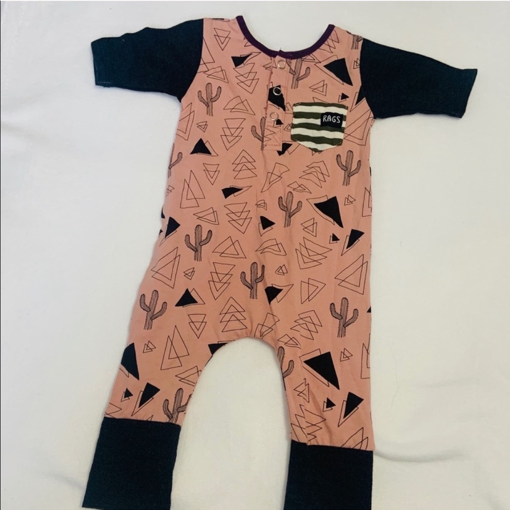 3-6 Month Rags to Raches Romper